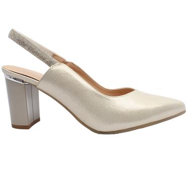 BIOECO 4186 1097 SLING BACK SHOE - GOLD